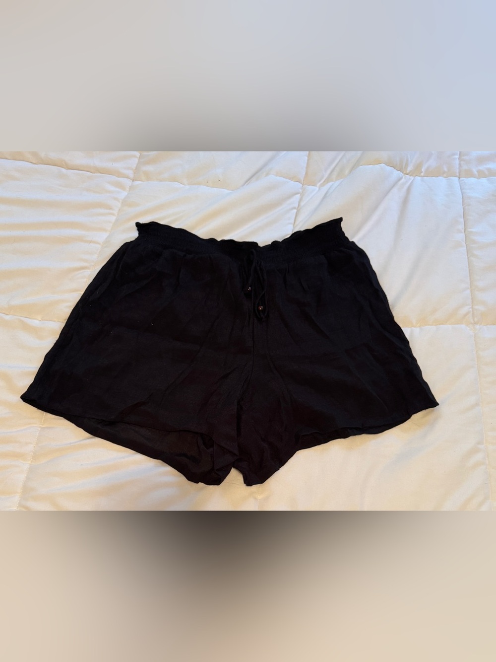 Apt. 9 Black High-Waist Drawstring Lounge Shorts